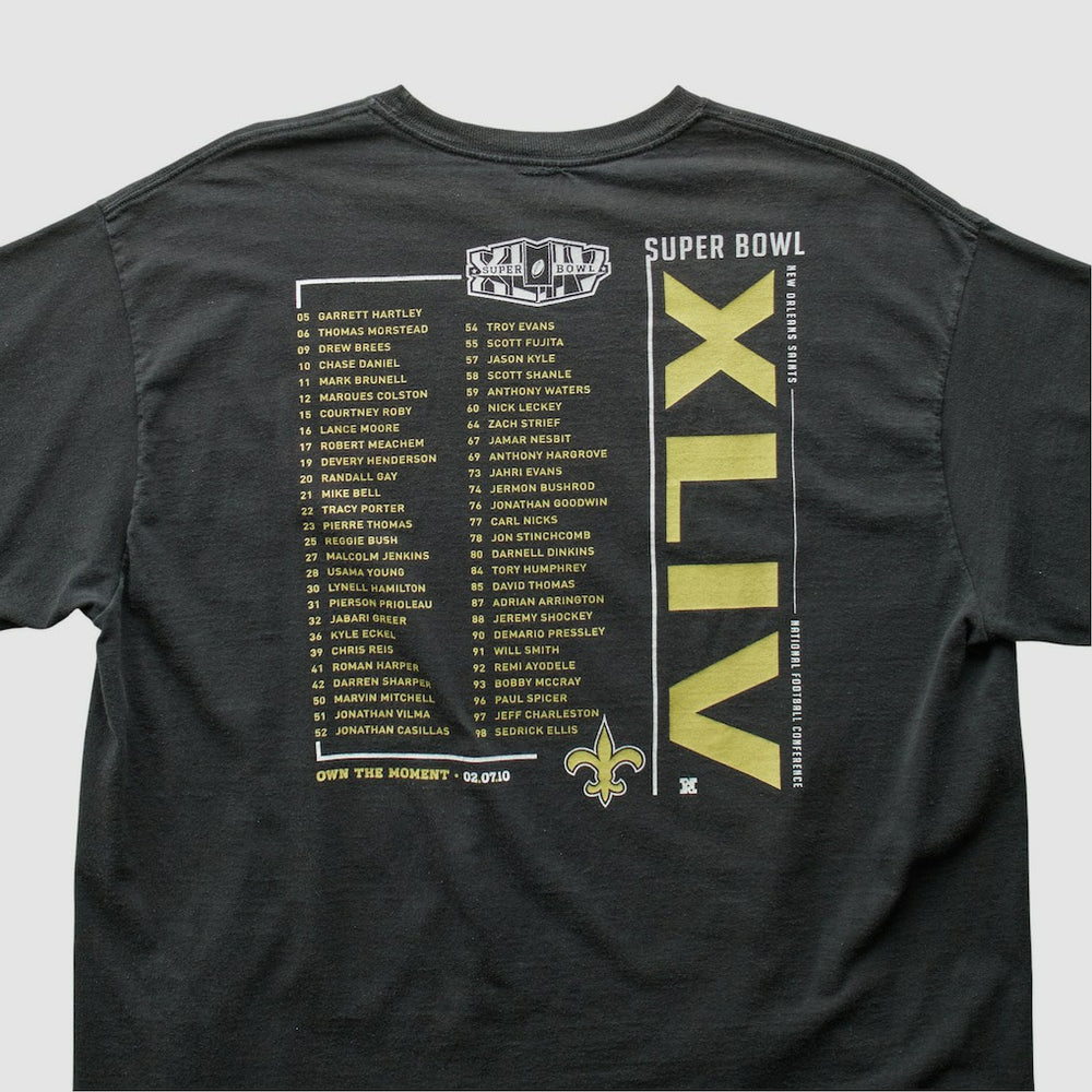 New Orleans Saints Reebok 2010 T-shirt - Black T-shirts