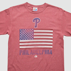 Philadelphia Phillies Majestic 2010s T-shirt - Maroon - Vintage T-shirts