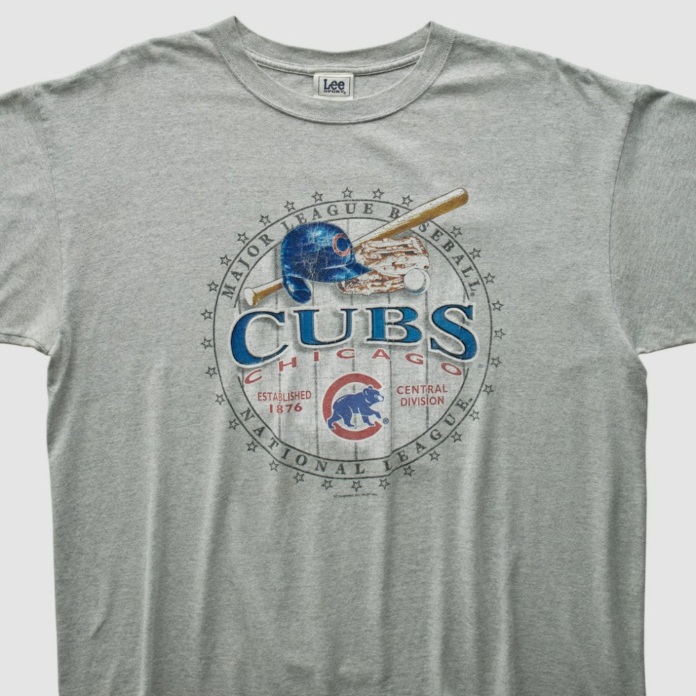 Chicago Cubs Lee Apparel 2004 T-shirt - Heather Gray - XVintage T-shirts