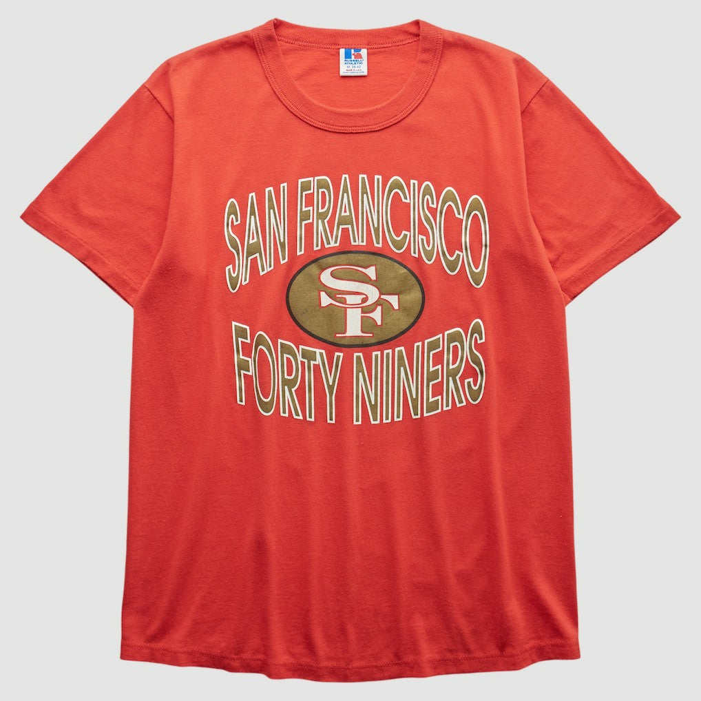 San Francisco 49ers Russell 90s T-shirt - Red T-shirts
