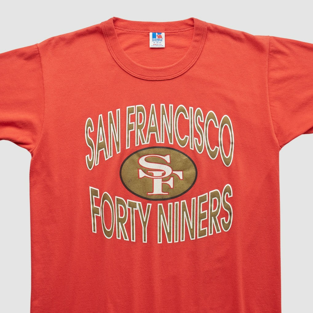 San Francisco 49ers Russell 90s T-shirt - Red T-shirts