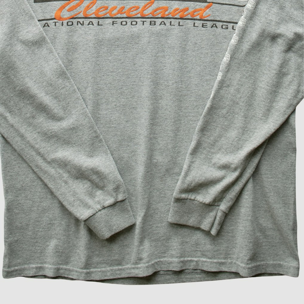 Cleveland Browns NFL 2000s Long Sleeve T-shirt - Heather Gray T-shirts