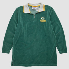 Green Bay Packers Game Day Clothing 90s 1/4 Zip Sweatshirt - Green Sweatshirts