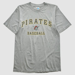 Pittsburgh Pirates Majestic 2000 T-shirt - Heather Gray - Vintage T-shirts