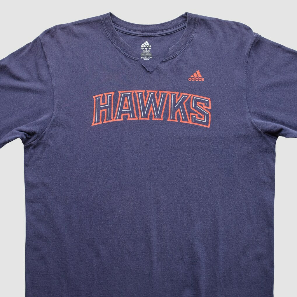 Atlanta Hawks 2000s Long Sleeve T-shirt Navy Vintage - Adidas