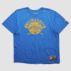 Milwaukee Brewers Nike 2000s T-shirt - Blue - Vintage T-shirts