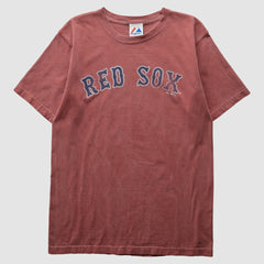 Boston Red Sox Majestic 2010 T-shirt - Maroon - Vintage T-shirts