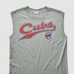 Chicago Cubs CSA 2000s Tank - Heather Gray - Vintage Tanks