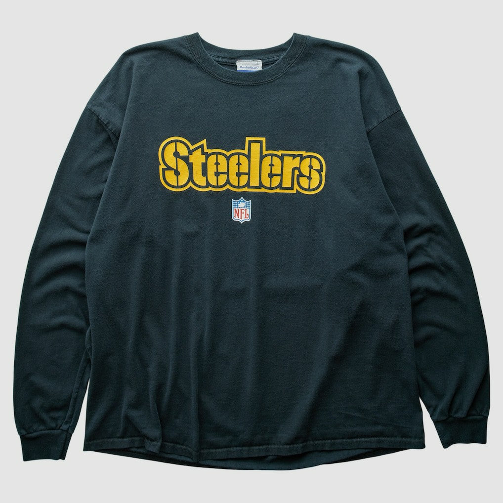 Pittsburgh Steelers Reebok 2000s Long Sleeve T-shirt - Black T-shirts