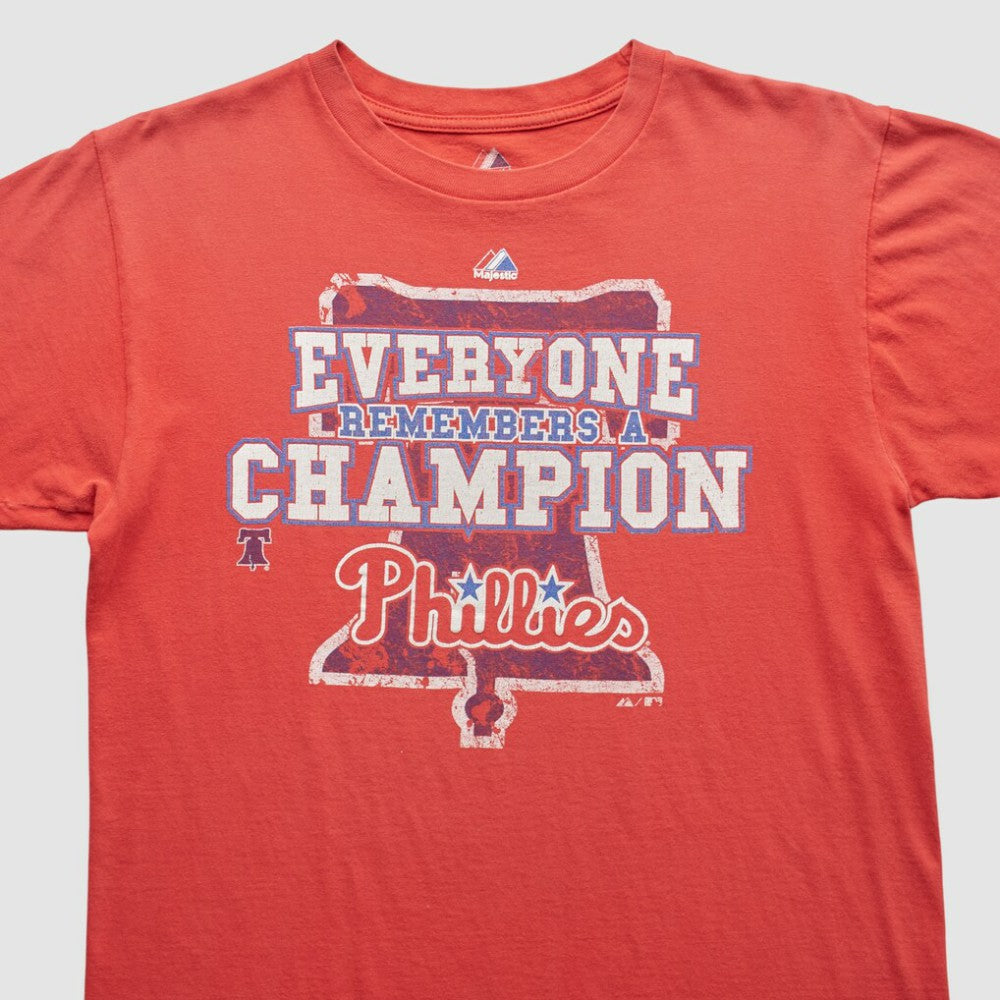 Philadelphia Phillies Majestic 2009 T-shirt - Red - Vintage T-shirts