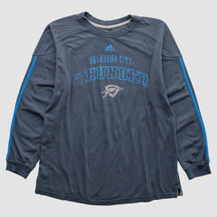 Oklahoma City Thunder 2010s Long Sleeve T-shirt Navy Vintage - Adidas