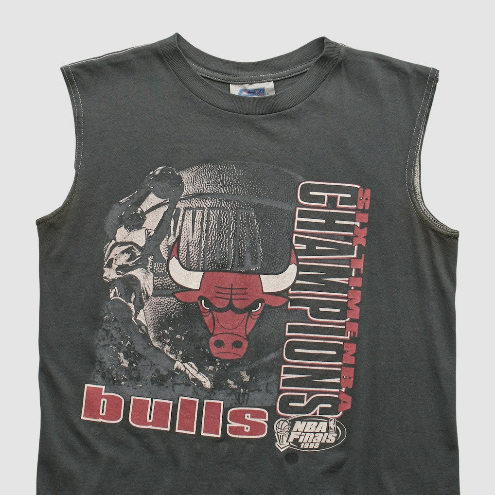 Chicago Bulls CSA 1998 Tank Charcoal Vintage - Vintage