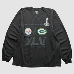 Superbowl XLV Reebok 2011 Long Sleeve T-shirt - Black T-shirts