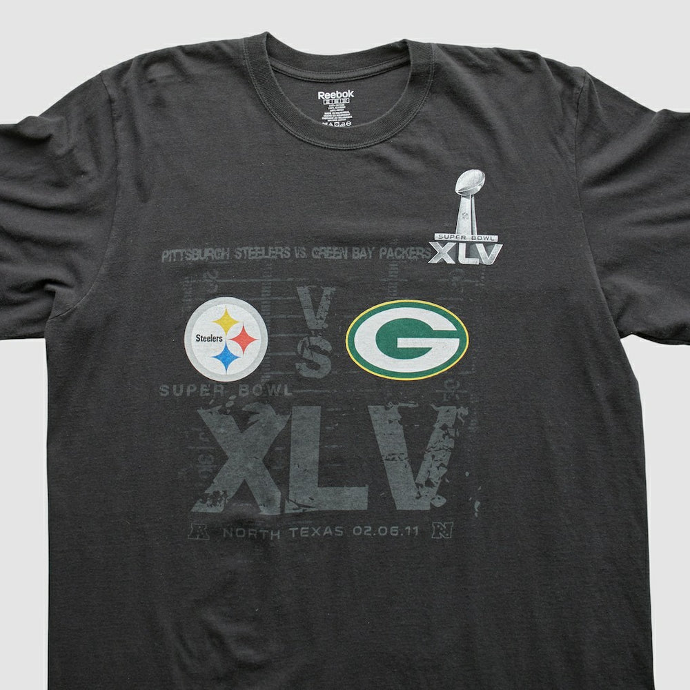 Superbowl XLV Reebok 2011 Long Sleeve T-shirt - Black T-shirts