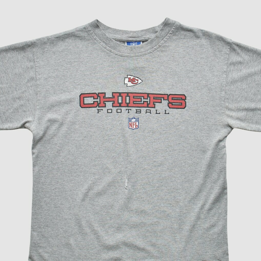 Kansas City Chiefs Reebok 2000s T-shirt - Heather Gray T-shirts