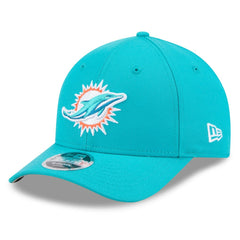 Miami Dolphins New Era Spain Side Patch 9FORTY M-Crown Adjustable Hat - Aqua Hats