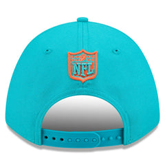 Miami Dolphins New Era Spain Side Patch 9FORTY M-Crown Adjustable Hat - Aqua Hats