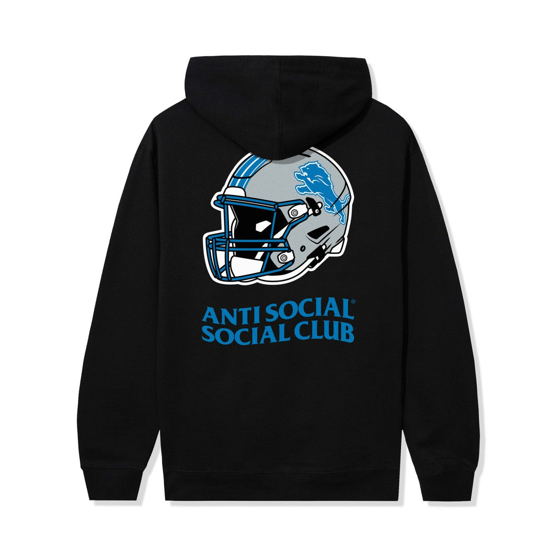 Detroit Lions AntiSocialSocialClub x NFL Unisex Impact Hoodie - Black Hoodies