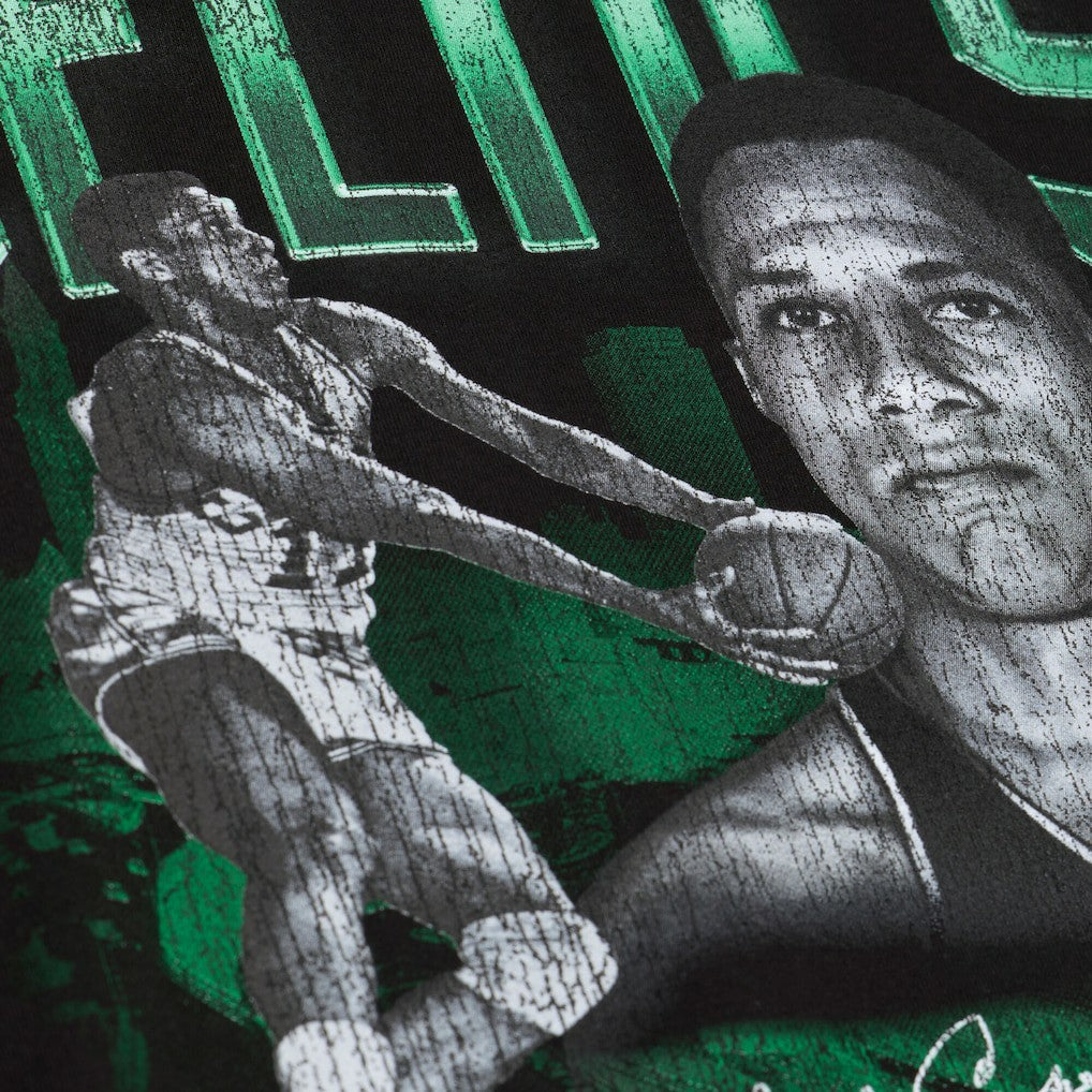 Chuck Cooper Boston Celtics 75th Anniversary Pioneers Player T-Shirt Black - Mitchell & Ness