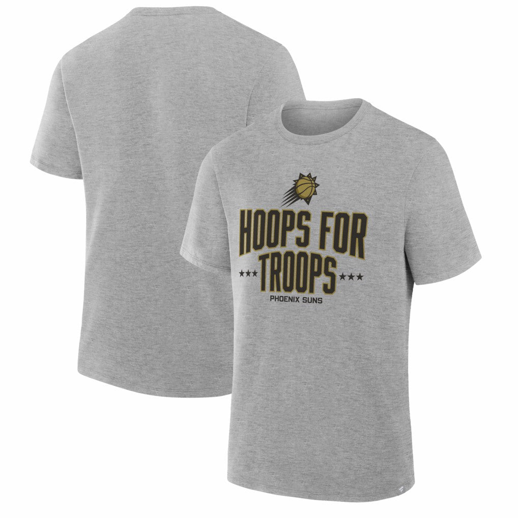 Phoenix Suns Hoops For Troops T-Shirt Gray