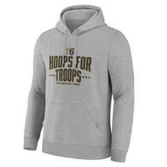 Philadelphia 76ers Hoops For Troops Hoodie Gray