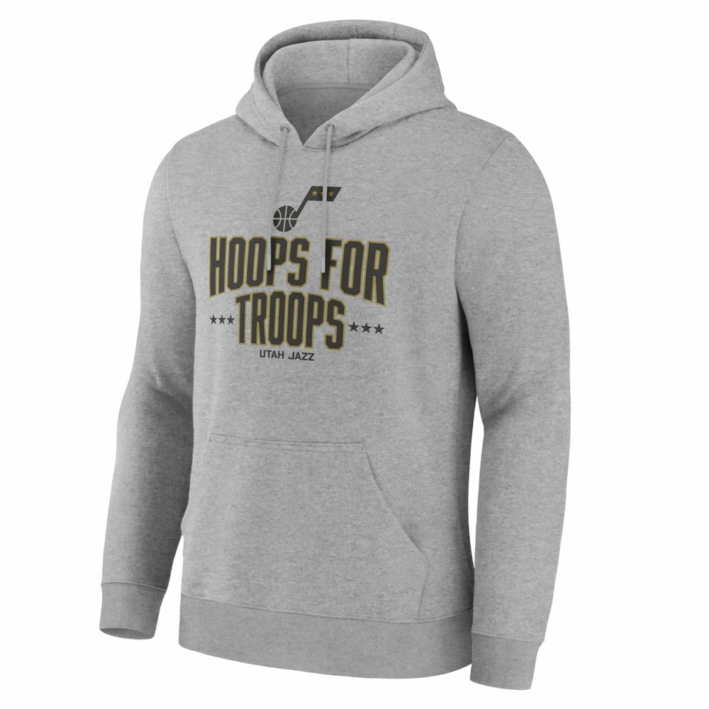 Utah Jazz Hoops For Troops Hoodie Gray