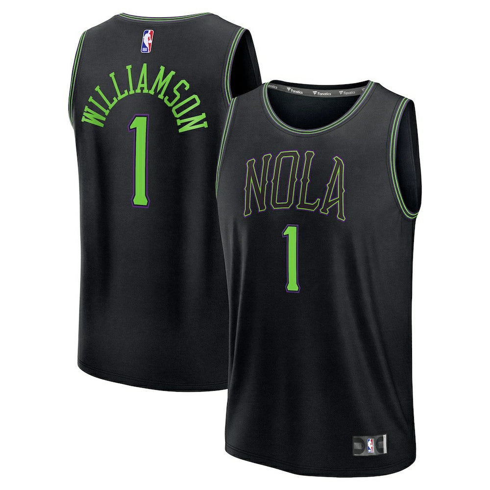 Zion Williamson New Orleans Pelicans 2025/26 City Edition Fast Break Jersey Black - Fanatics