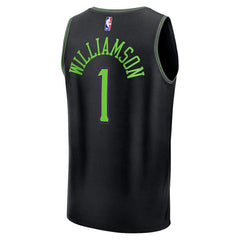 Zion Williamson New Orleans Pelicans 2025/26 City Edition Fast Break Jersey Black - Fanatics