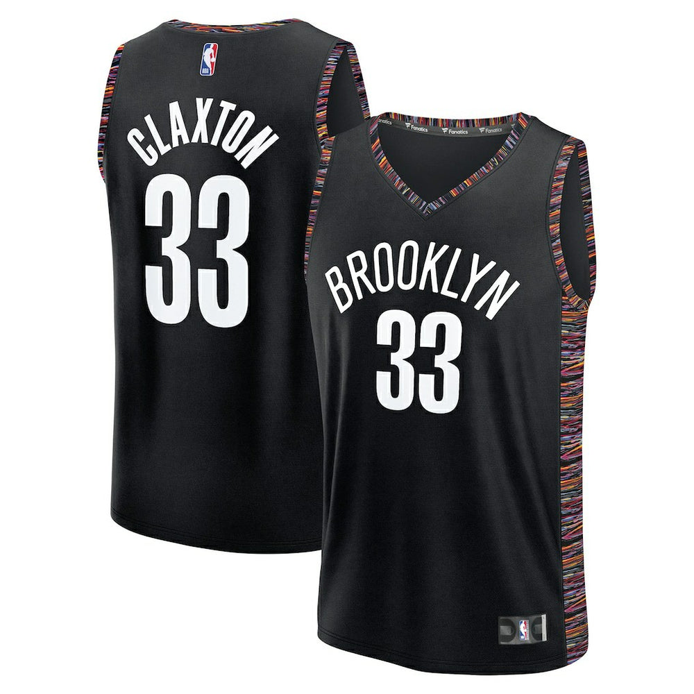 Nic Claxton Brooklyn Nets 2025/26 City Edition Fast Break Jersey Black - Fanatics