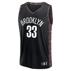 Nic Claxton Brooklyn Nets 2025/26 City Edition Fast Break Jersey Black - Fanatics