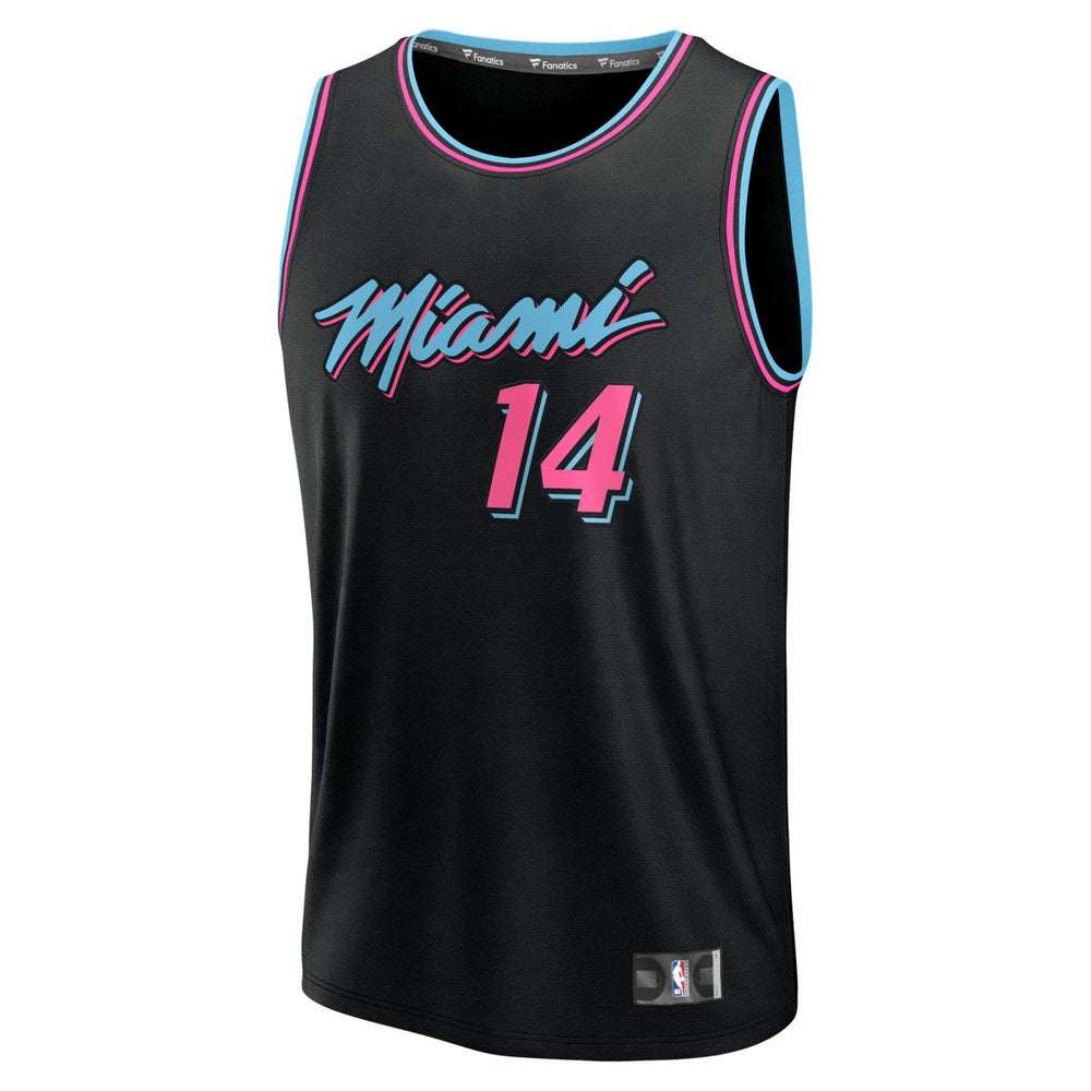 Tyler Herro Miami Heat 2025/26 City Edition Fast Break Jersey Black - Fanatics
