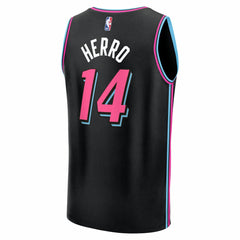 Tyler Herro Miami Heat 2025/26 City Edition Fast Break Jersey Black - Fanatics
