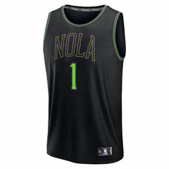 Zion Williamson New Orleans Pelicans Youth 2025/26 City Edition Fastbreak Jersey Black - Fanatics