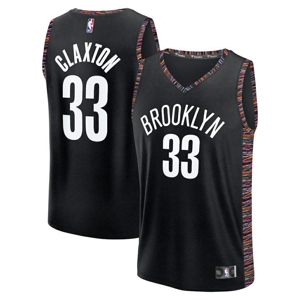 Nic Claxton Brooklyn Nets Youth 2025/26 City Edition Fastbreak Jersey Black - Fanatics