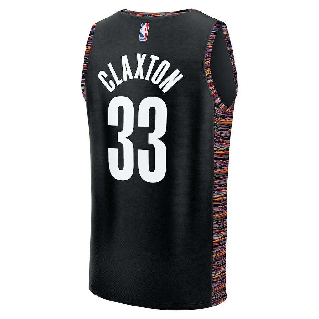 Nic Claxton Brooklyn Nets Youth 2025/26 City Edition Fastbreak Jersey Black - Fanatics