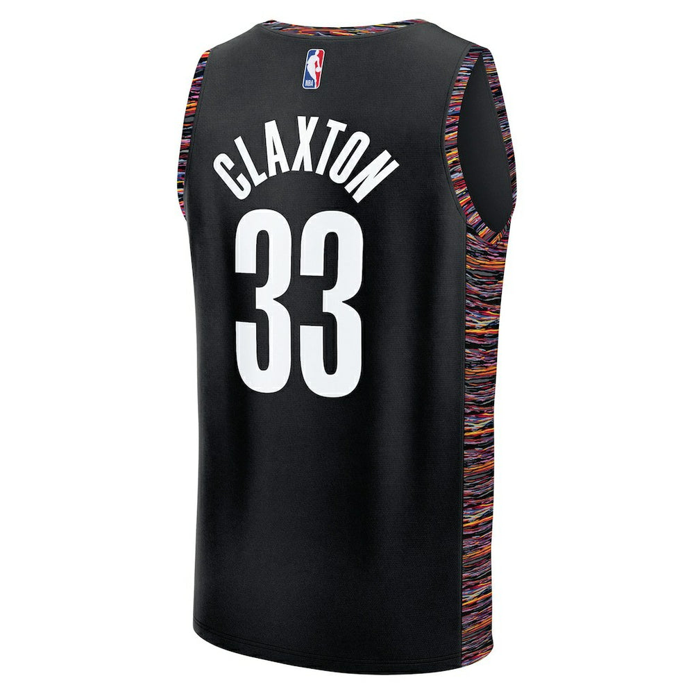 Nic Claxton Brooklyn Nets Youth 2025/26 City Edition Fastbreak Jersey Black - Fanatics