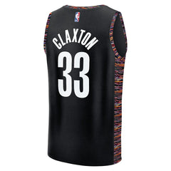 Nic Claxton Brooklyn Nets Youth 2025/26 City Edition Fastbreak Jersey Black - Fanatics