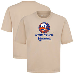 New York Islanders Levelwear Team Surge Luxe Signature Knit T-Shirt - Khaki | US 203613883