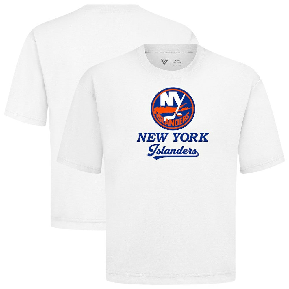 New York Islanders Levelwear Team Surge Luxe Signature Knit T-Shirt - White | US 203613885