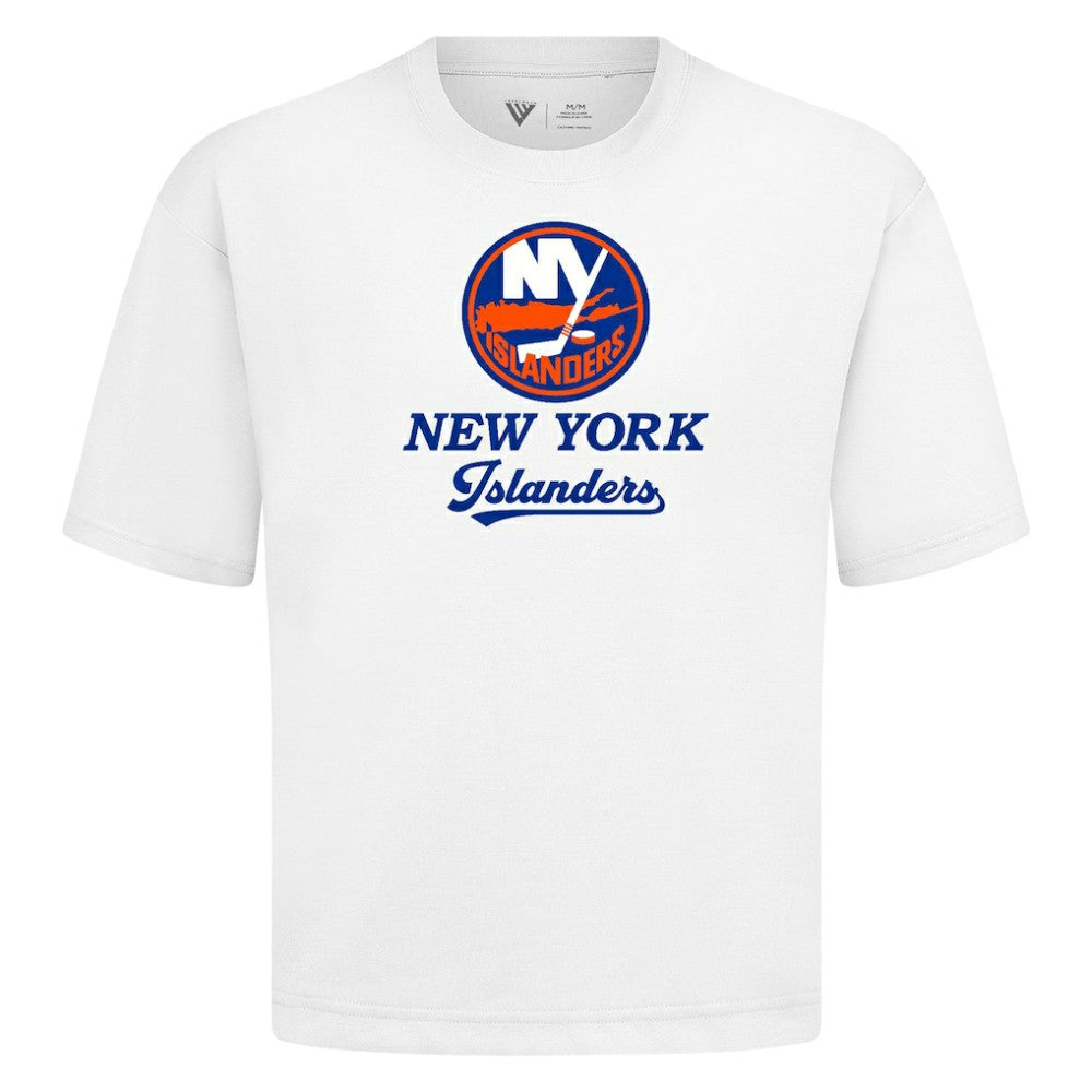 New York Islanders Levelwear Team Surge Luxe Signature Knit T-Shirt - White | US 203613885