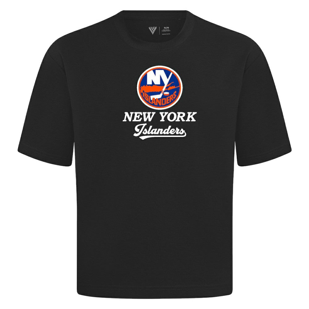 New York Islanders Levelwear Team Surge Luxe Signature Knit T-Shirt - Black | US 203613886