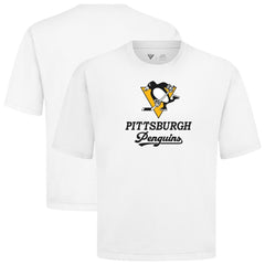 Pittsburgh Penguins Levelwear Team Surge Luxe Signature Knit T-Shirt - White | US 203613891