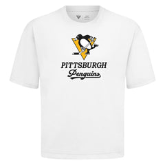 Pittsburgh Penguins Levelwear Team Surge Luxe Signature Knit T-Shirt - White | US 203613891