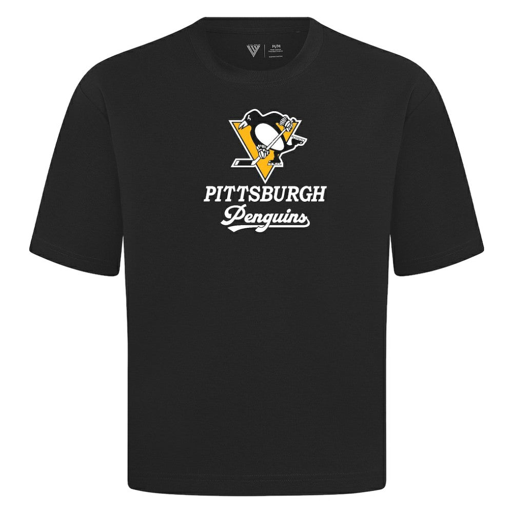 Pittsburgh Penguins Levelwear Team Surge Luxe Signature Knit T-Shirt - Black | US 203613892
