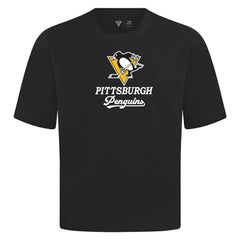 Pittsburgh Penguins Levelwear Team Surge Luxe Signature Knit T-Shirt - Black | US 203613892