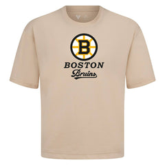 Boston Bruins Levelwear Team Surge Luxe Signature Knit T-Shirt - Khaki | US 203613893