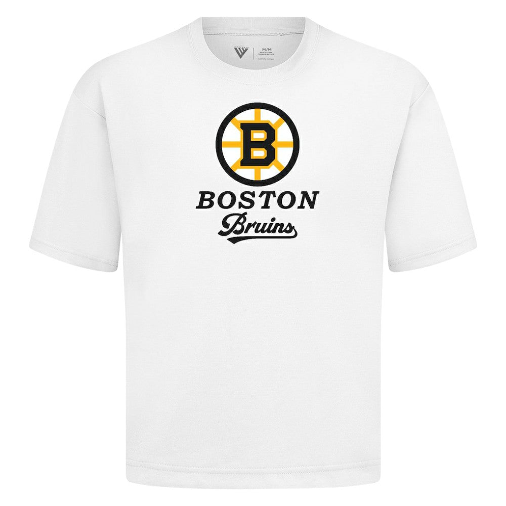 Boston Bruins Levelwear Team Surge Luxe Signature Knit T-Shirt - White | US 203613894