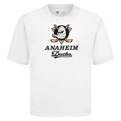Anaheim Ducks Levelwear Team Surge Luxe Signature Knit T-Shirt - White | US 203613897