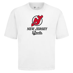 New Jersey Devils Levelwear Team Surge Luxe Signature Knit T-Shirt - White | US 203613900