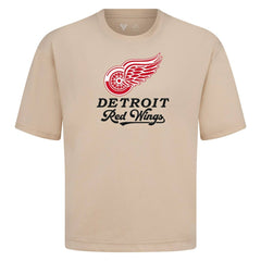 Detroit Red Wings Levelwear Team Surge Luxe Signature Knit T-Shirt - Khaki | US 203613911
